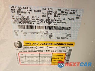 Zdjęcie 13 z 13 samochodu: 2024 FORD EXPEDITION MAX KING RANCH VIN:1FMJK1P87REA17227 - miniatura