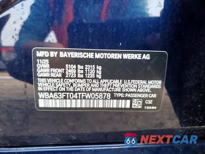 Zdjęcie 12 z 12 samochodu: 2026 BMW M340XI VIN:WBA63FT04TFW05878 - miniatura