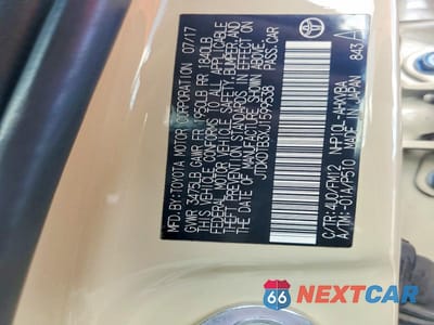 Zdjęcie 14 z 14 samochodu: 2018 TOYOTA PRIUS C TWO VIN:JTDKDTB3XJ1599538 - miniatura