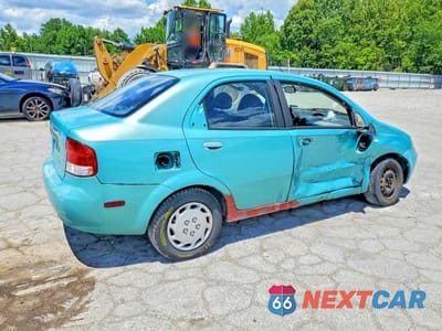 Trzecie zdjęcie samochodu z tyłu: 2006 CHEVROLET AVEO BASE VIN:KL1TD56666B526485 - miniatura