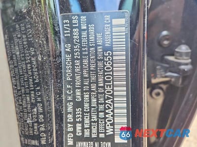 Zdjęcie 12 z 12 samochodu: 2014 PORSCHE PANAMERA 2 VIN:WP0AA2A70EL010655 - miniatura