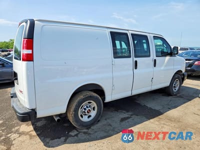 Trzecie zdjęcie samochodu z tyłu: 2023 GMC SAVANA G3500 VIN:1GTZ7GFPXP1143929 - miniatura