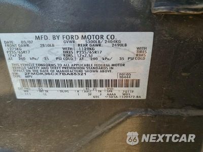 Zdjęcie 12 z 12 samochodu: 2007 FORD EDGE SE VIN:2FMDK36CX7BA85321 - miniatura