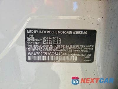 Zdjęcie 12 z 12 samochodu: 2016 BMW 740 I VIN:WBA7E2C51GG547344 - miniatura