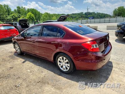Drugie zdjęcie samochodu z przodu: 2012 HONDA CIVIC LX VIN:19XFB2F50CE103840 - miniatura