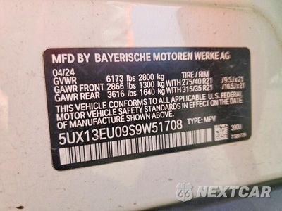 Zdjęcie 14 z 14 samochodu: 2025 BMW X5 SDRIVE 40I VIN:5UX13EU09S9W51708 - miniatura