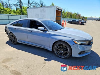 Czwarte zdjęcie samochodu z boku: 2022 HONDA ACCORD TOURING HYBRID VIN:1HGCV3F98NA012180 - miniatura
