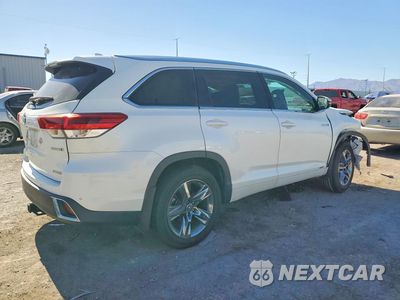Trzecie zdjęcie samochodu z tyłu: 2019 TOYOTA HIGHLANDER HYBRID LIMITED PLATINUM VIN:5TDDGRFH0KS059077 - miniatura