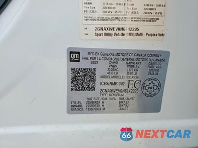 Zdjęcie 13 z 13 samochodu: 2022 CHEVROLET EQUINOX RS VIN:2GNAXWEV0N6142295 - miniatura