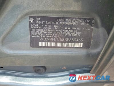 Zdjęcie 12 z 12 samochodu: 2011 BMW 328 I VIN:WBAPH7C58BE680465 - miniatura