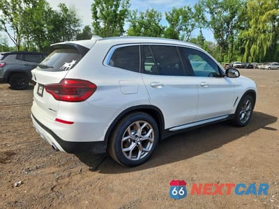 Trzecie zdjęcie samochodu z tyłu: 2020 BMW X3 XDRIVE30I VIN:5UXTY5C05LLT35643 - miniatura