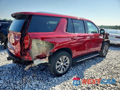 Trzecie zdjęcie samochodu z tyłu: 2024 CHEVROLET TAHOE C1500 LT VIN:1GNSCNKDXRR137542 - miniatura