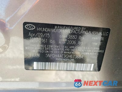 Zdjęcie 12 z 12 samochodu: 2016 HYUNDAI ELANTRA VALUE EDITION VIN:5NPDH4AE9GH673684 - miniatura