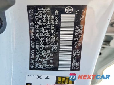 Zdjęcie 13 z 13 samochodu: 2023 TOYOTA COROLLA LE VIN:JTDB4MEE1P3015513 - miniatura