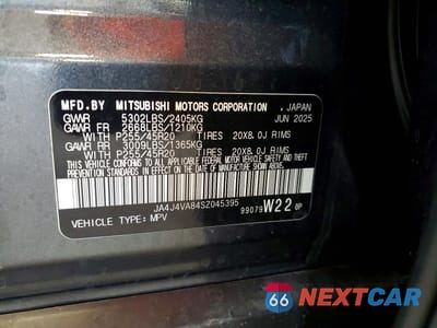 Zdjęcie 13 z 13 samochodu: 2025 MITSUBISHI OUTLANDER SE VIN:JA4J4VA84SZ045395 - miniatura