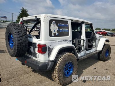 Trzecie zdjęcie samochodu z tyłu: 2023 JEEP WRANGLER RUBICON 4XE VIN:1C4JJXR60PW502404 - miniatura