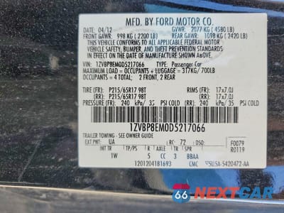 Zdjęcie 12 z 12 samochodu: 2013 FORD MUSTANG VIN:1ZVBP8EM0D5217066 - miniatura