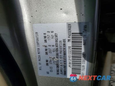 Zdjęcie 13 z 13 samochodu: 2005 MAZDA 3 I VIN:JM1BK12F951332398 - miniatura