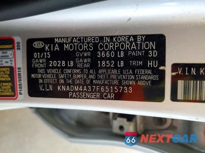 Zdjęcie 12 z 12 samochodu: 2015 KIA RIO LX VIN:KNADM4A37F6515733 - miniatura