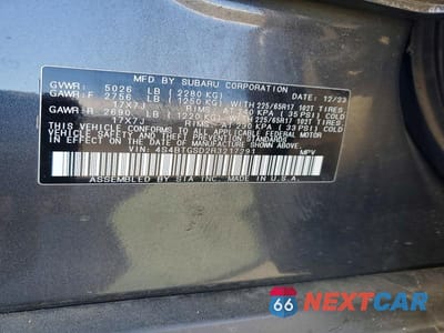 Zdjęcie 13 z 13 samochodu: 2024 SUBARU OUTBACK WILDERNESS VIN:4S4BTGSD2R3217291 - miniatura