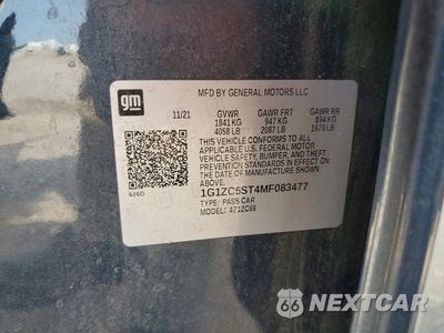 Zdjęcie 12 z 12 samochodu: 2021 CHEVROLET MALIBU LS VIN:1G1ZC5ST4MF083477 - miniatura