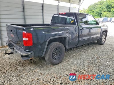 Trzecie zdjęcie samochodu z tyłu: 2016 GMC SIERRA K1500 SLE VIN:1GTV2MEH3GZ427555 - miniatura