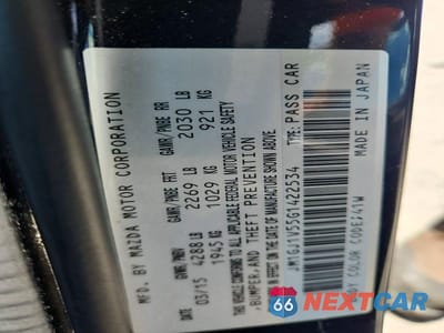 Zdjęcie 13 z 13 samochodu: 2016 MAZDA 6 TOURING VIN:JM1GJ1V55G1422534 - miniatura