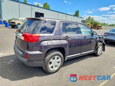 Trzecie zdjęcie samochodu z tyłu: 2016 GMC TERRAIN SLE VIN:2GKALMEK1G6340857 - miniatura