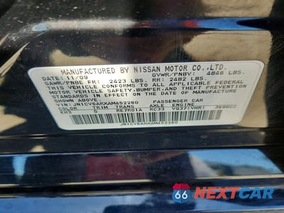 Zdjęcie 12 z 12 samochodu: 2010 INFINITI G37 SEDAN X VIN:JN1CV6ARXAM452260 - miniatura