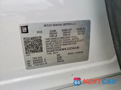 Zdjęcie 13 z 13 samochodu: 2018 BUICK ENCLAVE AVENIR VIN:5GAEVCKWXJJ234136 - miniatura