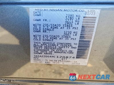Zdjęcie 13 z 13 samochodu: 2023 NISSAN MURANO PLATINUM VIN:5N1AZ2DS4PC120874 - miniatura