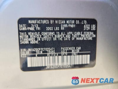 Zdjęcie 12 z 12 samochodu: 2012 NISSAN LEAF SV VIN:JN1AZ0CP7CT025471 - miniatura