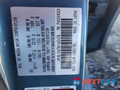 Zdjęcie 13 z 13 samochodu: 2011 MAZDA 3 S VIN:JM1BL1K67B1465458 - miniatura