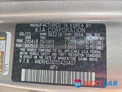 Zdjęcie 13 z 13 samochodu: 2025 KIA SORENTO EX VIN:KNDRHDJG1S5420407 - miniatura