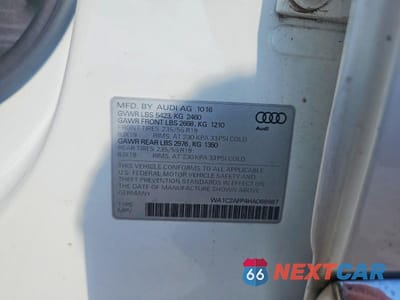 Zdjęcie 13 z 13 samochodu: 2017 AUDI Q5 VIN:WA1C2AFP4HA066987 - miniatura