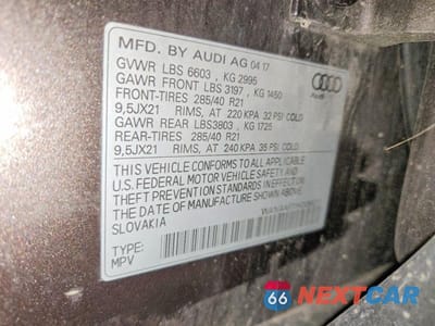 Zdjęcie 13 z 13 samochodu: 2017 AUDI Q7 PRESTIGE VIN:WA1VAAF71HD056217 - miniatura