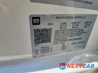 Zdjęcie 12 z 12 samochodu: 2024 CHEVROLET SILVERADO K1500 LT-L VIN:1GCPDKEK3RZ364026 - miniatura