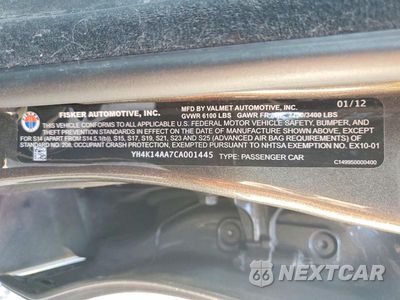 Zdjęcie 12 z 12 samochodu: 2012 FISKER AUTOMOTIVE KARMA SPORT VIN:YH4K14AA7CA001445 - miniatura
