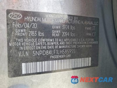 Zdjęcie 13 z 13 samochodu: 2020 HYUNDAI ELANTRA VALUE EDITION VIN:5NPD84LF1LH585955 - miniatura