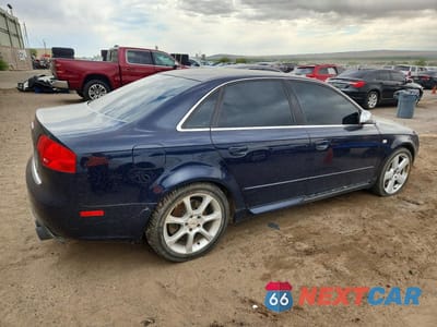 Trzecie zdjęcie samochodu z tyłu: 2006 AUDI S4 QUATTRO VIN:WAUGL68EX6A001214 - miniatura