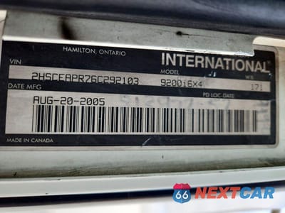 Zdjęcie 10 z 10 samochodu: 2006 INTERNATIONAL 9200I SEMI TRUCK VIN:2HSCEAPR76C292103 - miniatura