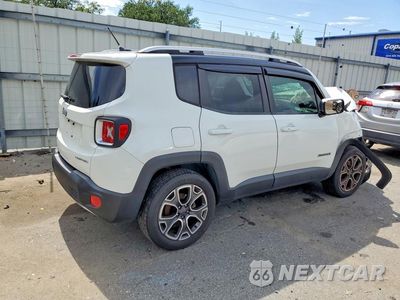 Trzecie zdjęcie samochodu z tyłu: 2016 JEEP RENEGADE LIMITED VIN:ZACCJBDT6GPD17411 - miniatura