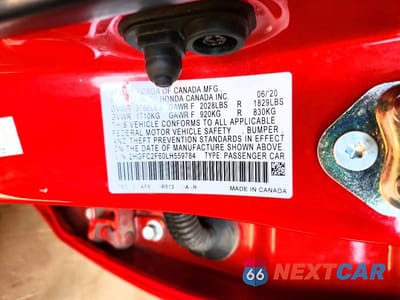 Zdjęcie 12 z 12 samochodu: 2020 HONDA CIVIC LX VIN:2HGFC2F60LH559784 - miniatura