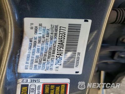 Zdjęcie 12 z 12 samochodu: 2010 HONDA CIVIC LX VIN:2HGFA1F50AH553777 - miniatura