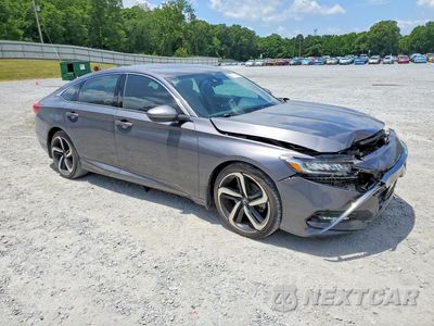 Czwarte zdjęcie samochodu z boku: 2018 HONDA ACCORD SPORT VIN:1HGCV1F30JA162908 - miniatura