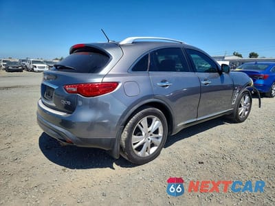 Trzecie zdjęcie samochodu z tyłu: 2014 INFINITI QX70 BASE VIN:JN8CS1MU5EM451374 - miniatura