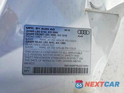 Zdjęcie 14 z 14 samochodu: 2018 AUDI SQ5 PREMIUM PLUS VIN:WA1A4AFY6J2210050 - miniatura