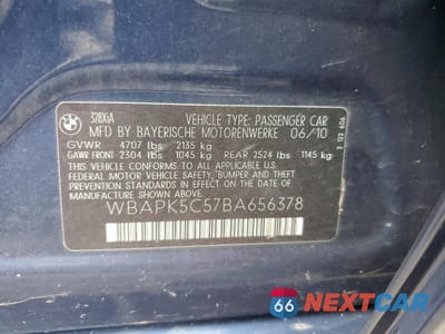 Zdjęcie 12 z 12 samochodu: 2011 BMW 328 XI SULEV VIN:WBAPK5C57BA656378 - miniatura