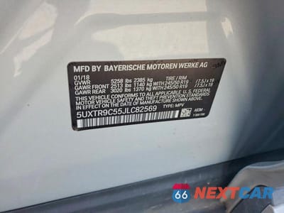 Zdjęcie 13 z 13 samochodu: 2018 BMW X3 XDRIVE30I VIN:5UXTR9C55JLC82569 - miniatura