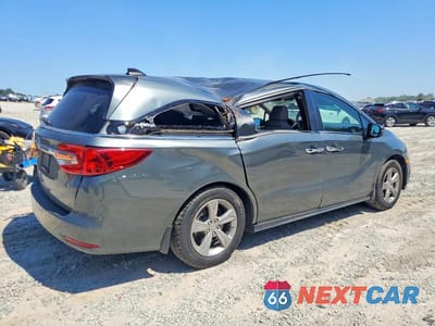 Trzecie zdjęcie samochodu z tyłu: 2019 HONDA ODYSSEY EXL VIN:5FNRL6H71KB025934 - miniatura